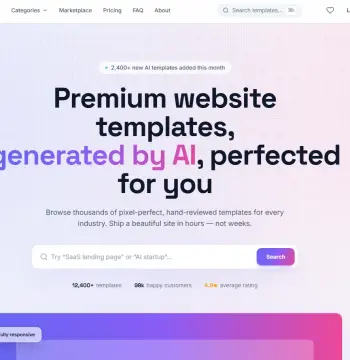 MarketPlace DV – Premium HTML Website Template Marketplace